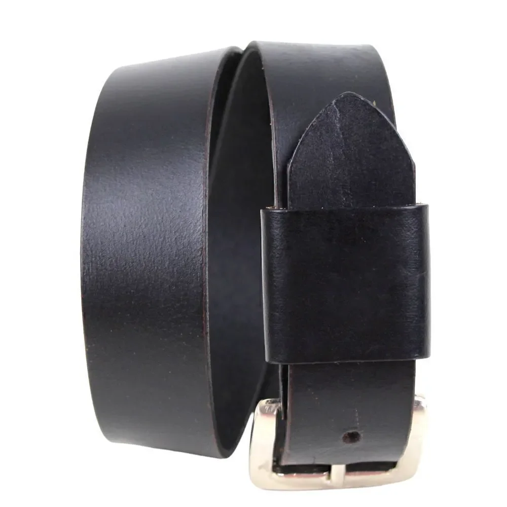 SADDLE BLACK GENUINE LEATHER 1.5